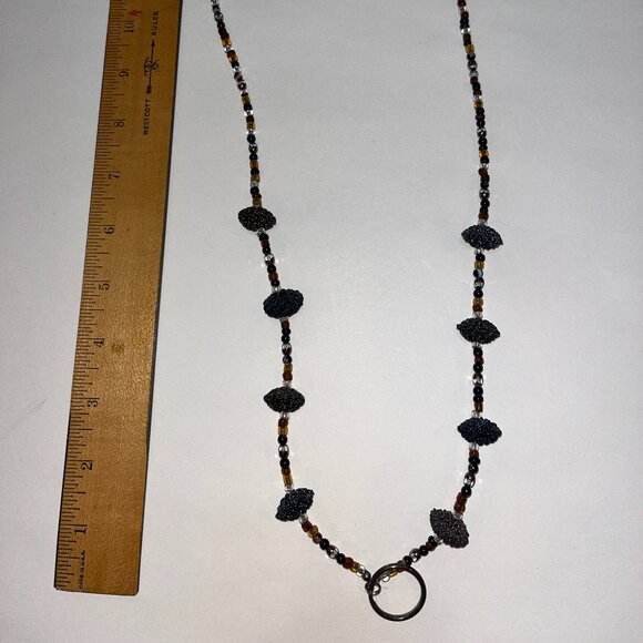 Handcrafted Beaded Badge Lanyard - Picture 1 of 2